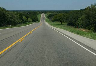 SH 6 continues a two lane configuration all the way to US 281 in Hico.