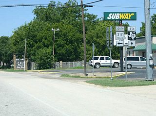 SH 317 begins in Belton, and ends at SH 6 in Valley Mills.