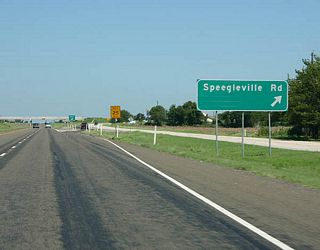 Speegleville Road exits here.