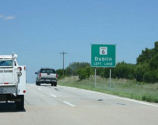 SH 6 is well marked as it leaves US 281.