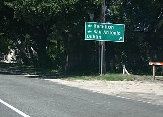 Use US 281 South to reach San Antonio, and SH 6/US 281 North to reach Dublin.