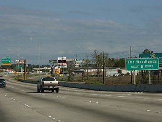 The next five exits along IH 45 north serve The Woodlands, Houston&apos;s most successful suburb.