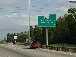 Direct connect flyovers were constructed from IH 45 north to SH 242 west and from SH 242 west to IH 45 south over a two and a half year period. The $34 million ramps opened to traffic on May 11, 2015. Tolls were collected electronically on the flyovers from July 6, 20151 to May 30, 2019. Costs for building the elevated ramps were paid off in January 2018, and following a grassroots effort and citizen complaints, the Montgomery County Commissioners Court ultimately voted to remove the tolls.2