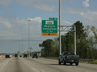 FM 1488 runs 41.13 miles west from IH 45 to U.S. 290 Business at Hempstead, via Magnolia.