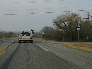 FM 2049 begins at US 281 near Suniland and travels southeast to reach SH 72 here.