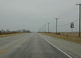 FM 2985 begins at FM 798 near Caesar, traveling via Monteola to SH 72.