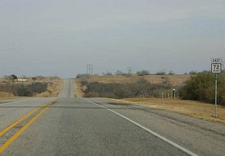 East of Kenedy, the land returns to its scrubby nature.