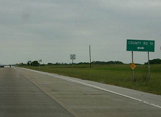 Brazoria County Route 51 stems east from FM 521 in Bonney along Cannon Road to Texas 288. It appears lands at the intersection will accommodate a diamond interchange someday.