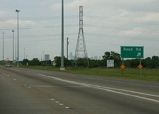 The next exit is Reed Road.