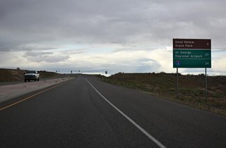 SR 7 travels nearly 26 miles along the Southern Parkway to meet Interstate 15 near the Utah / Arizona border south of St. George.