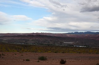 Viewing west from SR 7 toward the Harrisburg Bench ridge and SR 9 as it continues to Interstate 15. 