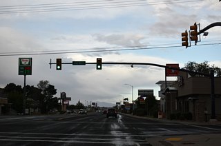 300 West travels north one block from W State Street to 100 North and south into residential areas of Hurricane.