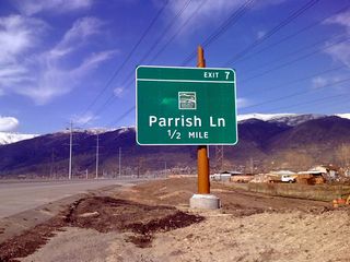 Legacy Parkway south of Parrish Lane prior to opening.
