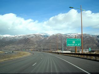 Utah 67 (Legacy Parkway) north meets Exit 7, Parrish Lane. Parrish Lane (West 400 North) east links with Interstate 15 at Exit 319 and Utah 105 (400 North) east to Utah 106 (Main Street) in Centerville.