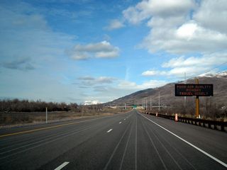 This variable message sign is posted soon thereafter.