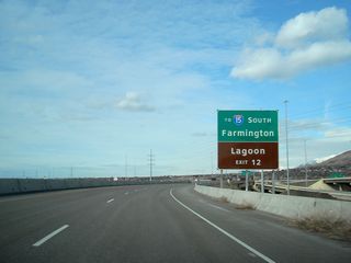 SR 225 (Park Lane) connects with Interstate 15 south to Salt Lake City and Lagoon Drive south to the Lagoon amusement park.