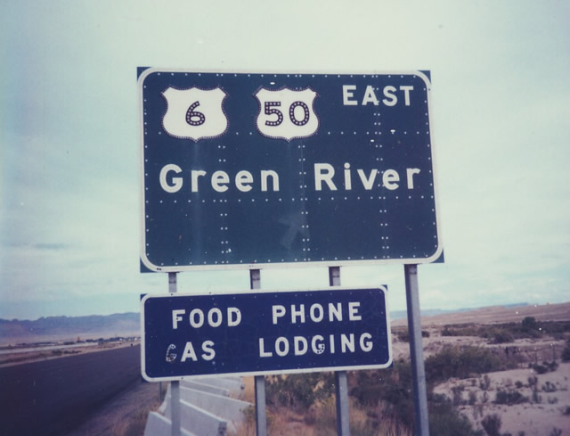 I-70 east at US 6/50 - Green River, UT - 1979