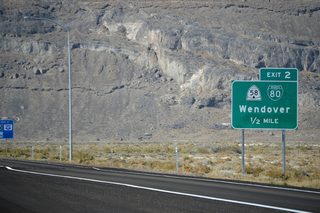 SR 58 and Business Loop I-80 overtake old U.S. 40 along a 1.36 mile route to the Nevada state line. Casinos line the business loop as it continues west along Wendover Boulevard (former Nevada 224 and old U.S. 40) through West Wendover.