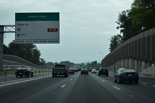 The I-66 Express Lanes Toll schedule.