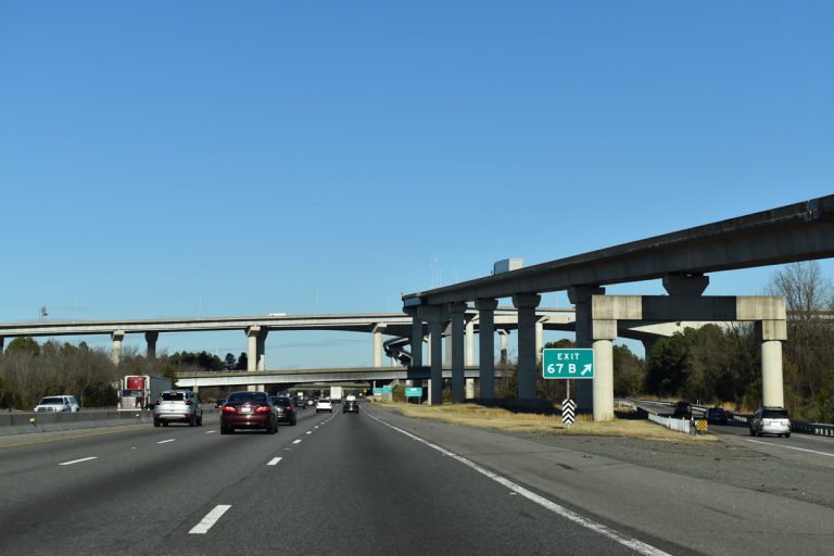 I-95 north at SR 150/895 - Bensley, VA