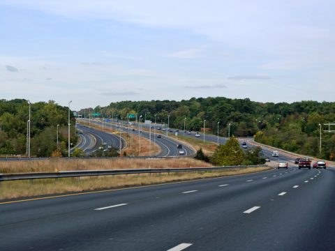 I-95 north at the Dale City Cars Only Rest Area