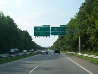 SR 190 forms a 15.43 mile long loop from SR 166 (Bainbridge Boulevard) in Chesapeake to SR 225 (Independence Boulevard) in Virginia Beach.