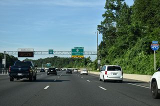 Interstate 495 lines the east side of Wakefield Park to Exit 54 with SR 620 (Braddock Road).