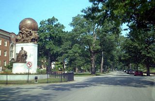 The Matthew Fontaine Maury Monument was added to Monument Avenue in 1929. According to the Monument House webpage, Maury was known as "the Pathfinder of the Seas" and wrote about oceanography, sea navigation and meteorology.