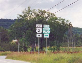 Vermont Route 232 heads 13.55 miles south from U.S. 2 in the town of Marshfield to U.S. 302 in the town of Groton.