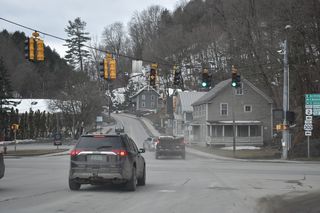 VT 12 continues onto Northfield Street from the east end of U.S. 2 Business and Main Street.