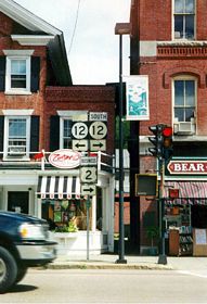 The previous shield assembly at State and Main Streets referenced U.S. 2 Business in place of a U.S. 2 trailblazer.