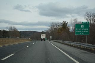 MSR 9 travels west from Brattleboro and milepoint Exit 8 from Interstate 91 to Wilmington and Bennington.