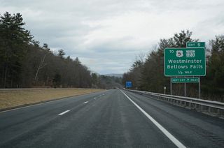 U.S. 5 south from Westminster Street connects with MSR 123 east to Walpole, New Hampshire.