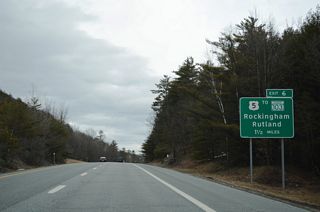 Milepoint Exit 35 joins northbound Interstate 91 with U.S. 5 south of VT 103 west to Chester.