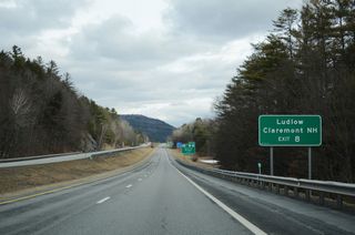 MSR 12 crosses the Connecticut River east from Weathersfield, Vermont to Claremont, New Hampshire. The 16.30 mile long route of VT 131 travels west to VT 103 at Proctorsville, east of Ludlow.