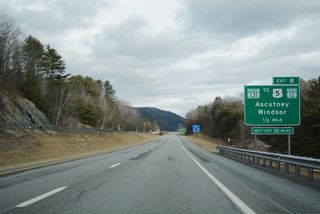 U.S. 5/VT 12 overlap north from Weathersfield to Hartland.