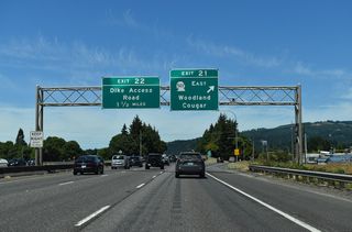Washington State Route 503 constitutes a 51.56 mile long loop east from Woodland to Lake Merwin and south to Battle Ground. SR 503 Spur extends east from SR 503 to Yale Lake and the unincorporated community of Cougar.