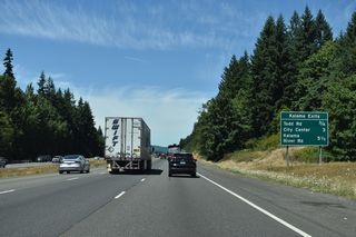 Becoming 1st Street through the Kalama city center, Old Pacific Highway (old U.S. 99/830) extends north from Todd Road adjacent to Exit 27. Exit 30 connects I-5 with Elm Street next to 1st Street in three miles.