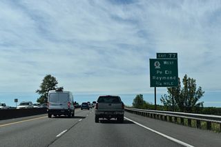 SR 6 east and W Main Street come together at the succeeding exit in 0.75 miles.