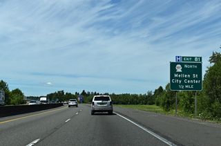 SR 507 overall travels 43.81 miles from Centralia to SR 7 via Tenino, Rainier and Yelm. Mellon Street becomes Cooks Hill Road west from I-5/U.S. 12 to apartments and subdivisions in west Centralia.