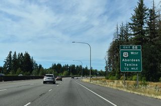 Construction completed in 2012 reconfigured the six-ramp parclo interchange (old Exits 88 A/B) with U.S. 12 west and Old Highway 99 into a diamond interchange. U.S. 12 previously used a loop ramp to depart I-5 north.
