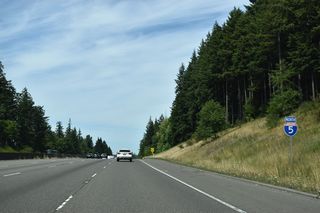 The six lane section of Interstate 5 previously began north from Exit 95.