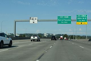 2015 to 2018 road work widening I-5 for the eventual HOV lanes realigned northbound I-5 onto a new bridge spanning the Puyallup River. This previous span dated back to 1962 (WSDOT, 2021).