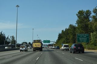 There is no direct access to SR 161 (Enchanted Parkway) from I-5. Instead motorists are directed onto SR 18 (S 348th Street) west to make the connection. SR 161 is a 36.25 mile long route that begins at SR 18 and leads south to Six Flags Wild Waves Theme & Water Park, Milton, Edgeway and Puyallup.