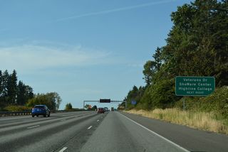 The WSDOT I-5/SR 516 Interchange project underway from late 2021 to mid-2025 reconstructed the exchange at Exit 149. Included in the work was an extension of Veterans Drive west across the ramps north of SR 516 (Kent Des Moines Road).