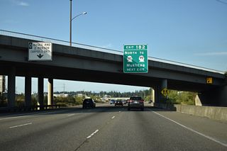 Like the south end, Interstate 405 concludes as a state route freeway spur to the west of I-5. SR 525 travels 2.76 miles north to an interchange with SR 99.
