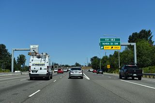 Exit 183 leaves I-5 north across from a bus-only ramp to the Ash Way Park &amp; Ride facility north of 164th Street SW. 164th Street becomes Mill Creek Road at SR 527 and Wintermutes Corner.
