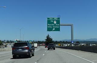 Exit 193 serves Everett Station, the Angel of the Winds Arena and SR 529 north on Maple Street to Everett Avenue west. SR 529 encircles Everett along a 4.92 mile long loop north to Broadway.