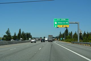 A 9.88 mile route, SR 531 stems west from SR 9 through Arlington to Wenberg County Park off Lake Goodwin.