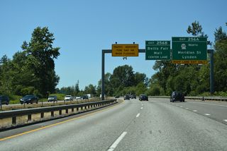 SR 539 travels 15.18 miles north to Laurel, Lynden, and the Canadian border south of Aldergrove, British Columbia. The state route is part of a truck route to Trans Canada Highway 1 for Surrey and Vancouver.